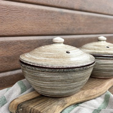 Керамично гювече 400 мл | Охра